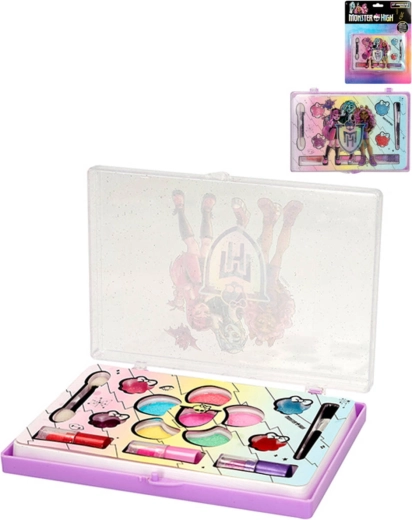 Monster High gyermek kozmetikai készlet – szemhéjfestékek, rúzsok és szájfények