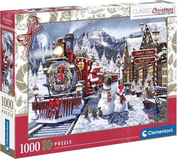 Clementoni Puzzle Karácsonyi kollekció: Vasútállomás 500 darab