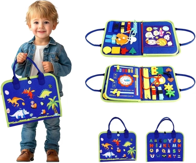 2Kids Toys szenzoros busy könyv – Dinoszauruszok