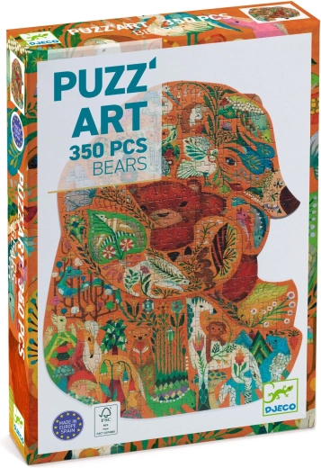 Djeco medve alakú puzzle, 350 darabos
