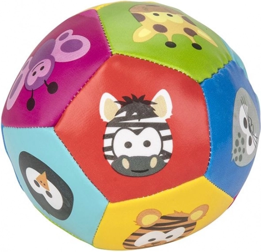 Színes, puha labda állatkákkal
