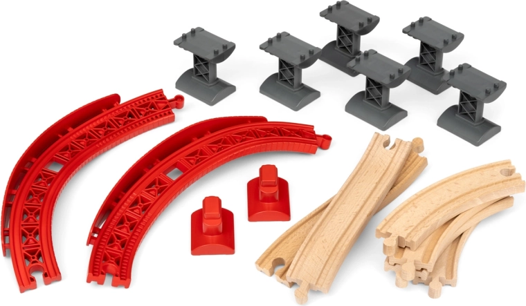 BRIO World emelkedő íves sínkészlet