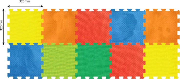 Puha építőkockák 10 db 32 × 32 cm