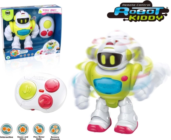 Interaktív távirányítós Kiddy robot infravörös vezérléssel