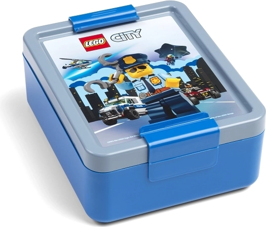 Lego City uzsonnás doboz kék