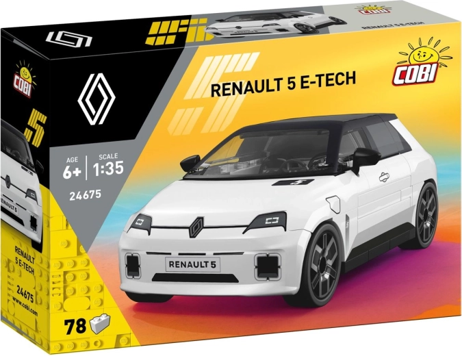 Cobi Renault 5 E-Tech Electric 1:35 (78 alkatrész) - 1 darab