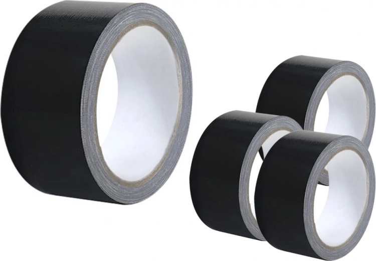 Fekete textilszalag 48 mm × 50 m – univerzális és extra erős