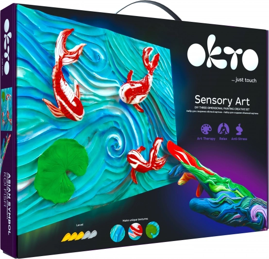 OKTO SENSOTY ART Koi pontyok kreatív készlet 30 × 40 cm