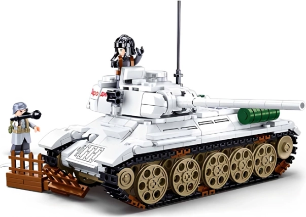 Sluban Budapest ostroma – fehér T–34/85 tank építőkészlet