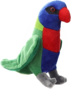 Plüss szenegáli lóri, sokszínű, 18,5 cm