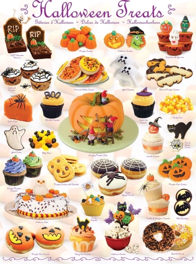 Eurographics Halloween édességek puzzle 1000 darab