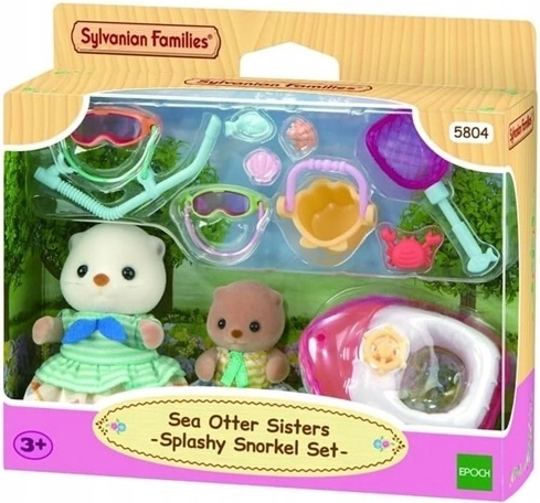 Sylvanian Families tengeri vidra nővérek a nyaraláson