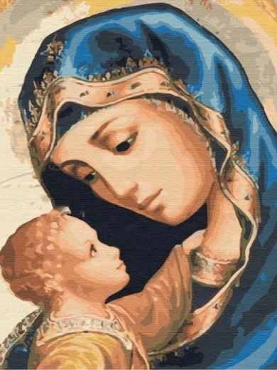Norimpex Festés számok szerint Szűz Mária a kis Jézussal 40 × 50 cm