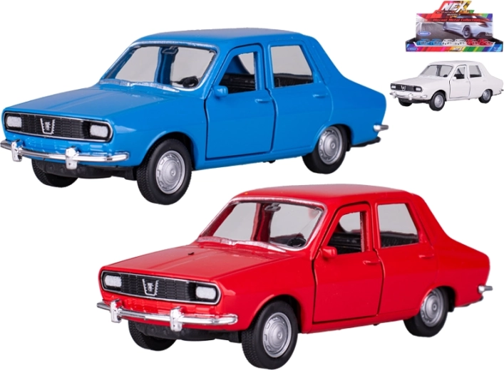 Dacia 1300 fém modell visszahúzós mechanizmussal, Welly