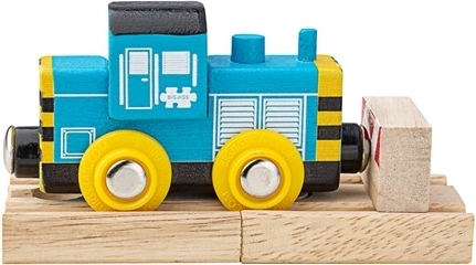 Bigjigs Rail fából készült 7-es osztályú dízel tolatómozdony
