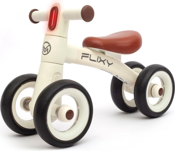 Milly Mally FLIXY LED világítással – krémszínű futóbicikli gyerekeknek