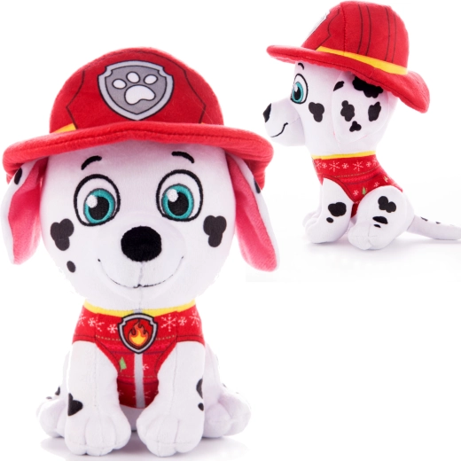PAW PATROL Marshall plüss karácsonyi pulóverben, 21 cm