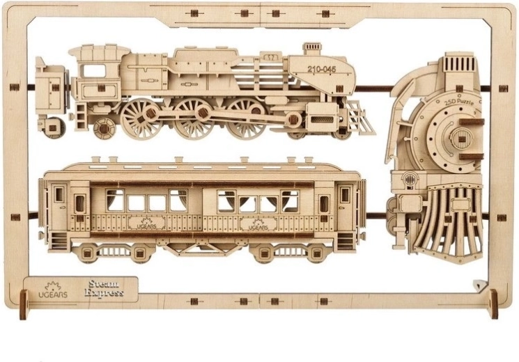 Ugears 2,5D fa mechanikus puzzle Steam Express