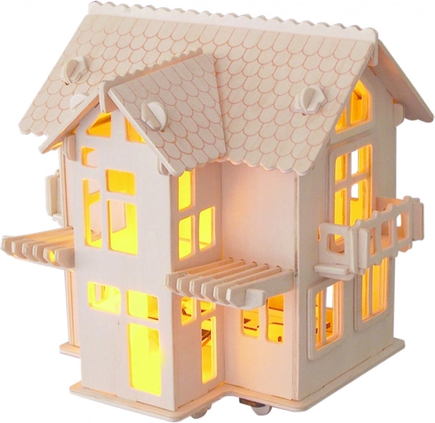 Fa 3D puzzle Európai villa