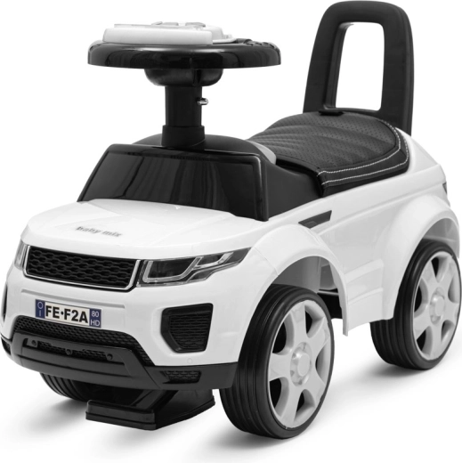 Baby Mix Prime SUV gyerek futóbicikli, fehér, bőr ülés