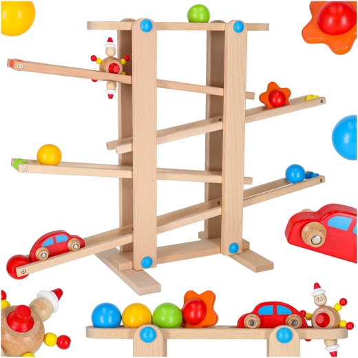 XXL Montessori fa golyópálya