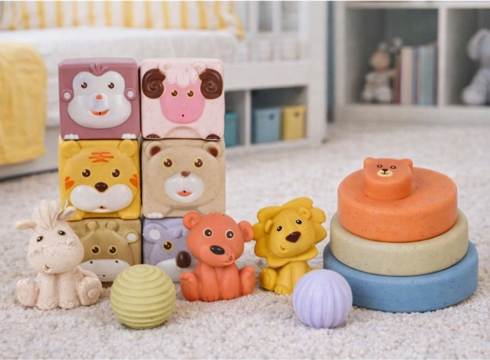 Változatos textúrák és formák az érzékelés fejlesztéséhez