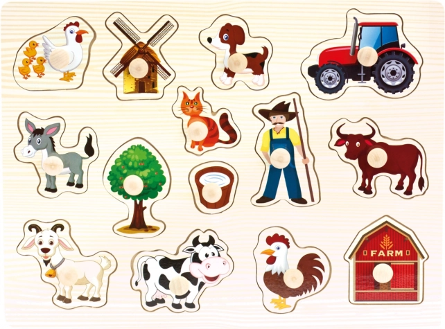 Bino fa puzzle – farmás, 14 darabos