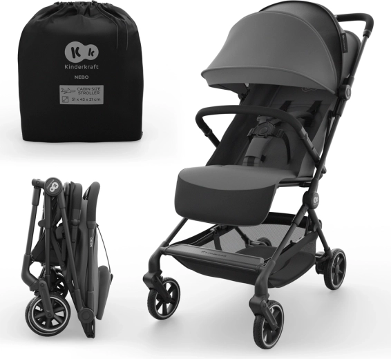 Kinderkraft NEBO sport babakocsi – Platinum Grey