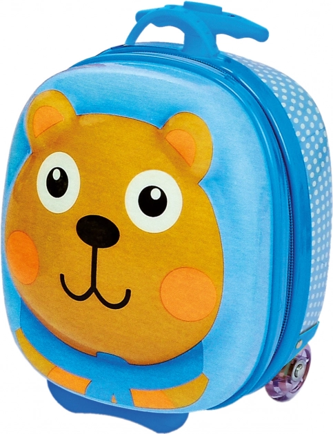 Gyerek bőrönd kerekes Medve 30 cm