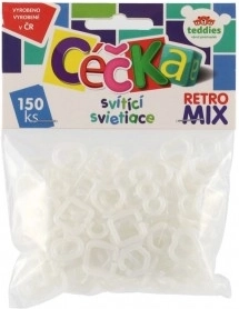 világító C-kapcsok retro mix 150 db – műanyag összekötő karikák
