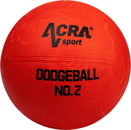 Acra gumilabda kidobóhoz (rubber dodgeball), piros, 2-es méret
