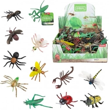 Műanyag rovarok 6–13 cm, vegyes fajok