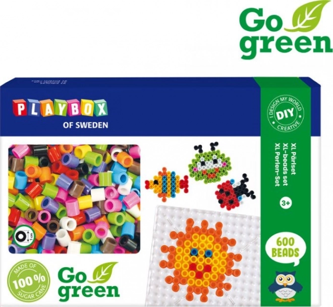 PLAYBOX Go Green XL vasalható gyöngyök 600 db