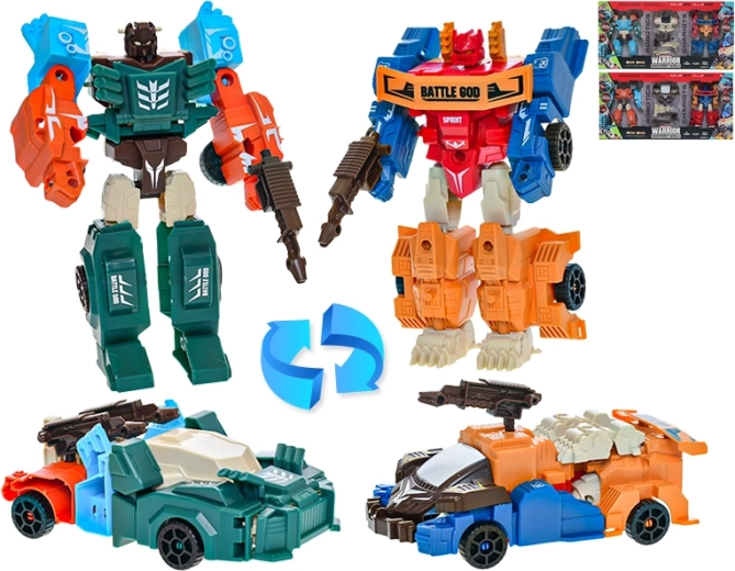 Deformation Warrior – átalakuló versenyautók robotokká, készlet
