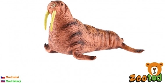 Műanyag rozmárfigura, 14 cm