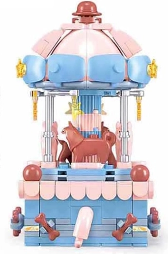 Sluban körhinta állatkával – kutyus építőkészlet