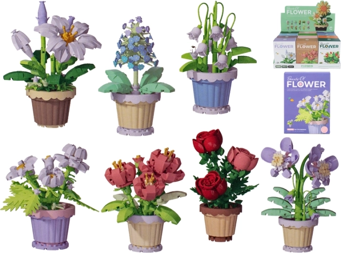 Építőkészlet növény cserépben