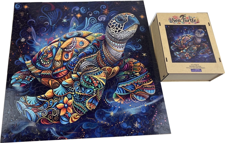 Fa puzzle – tengeri teknős