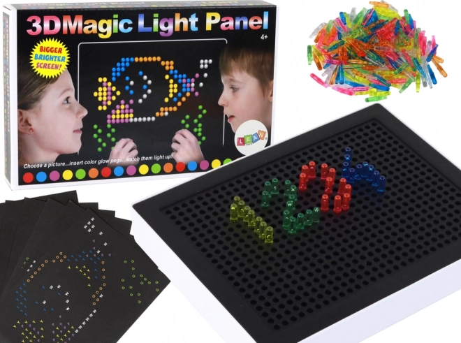 Varázslatos oktató 3D megvilágított tábla