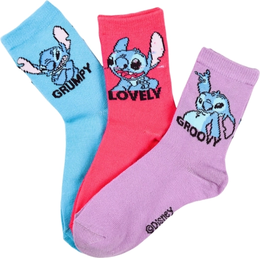 Disney Lilo & Stitch Stitch gyermekzoknik (6 pár) – Méret: 31–34