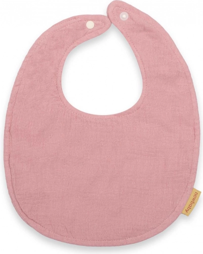 Muszlin előke New Baby rózsaszín