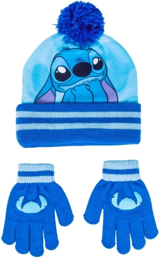 Lilo és Stitch gyerek sapka- és kesztyűszett