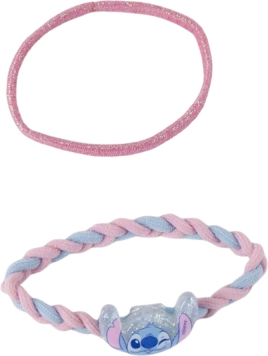Hajgumi és fonott fejpánt Stitch medállal