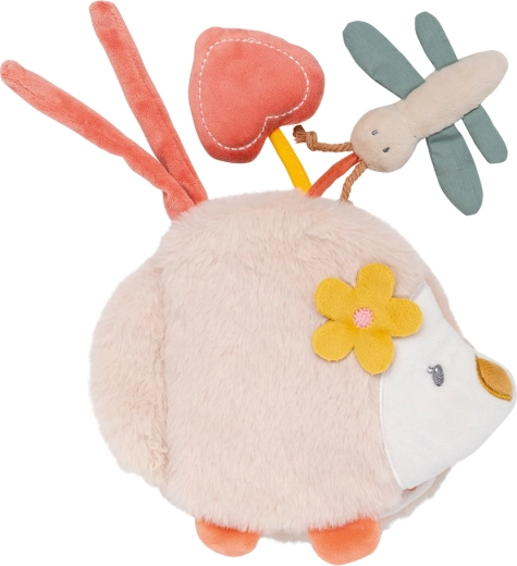 Plüss aktivitási könyvecske Zoe sünivel 14 cm – NATTOU Mila, Zoe & Lana