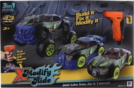 Összeszerelhető autó elemes csavarhúzóval