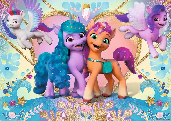 100 darabos csillámos Puzzle My Little Pony Csillogó pónik