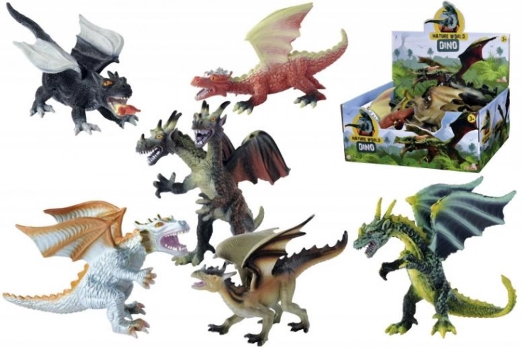 Realisztikus sárkány figurák 18-20 cm