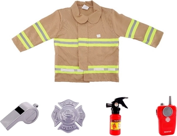 Tűzoltó jelmez kiegészítőkkel gyerekeknek