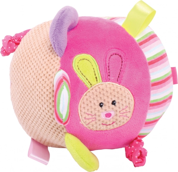 Textil motoros labda csecsemőknek Nyuszi Bella