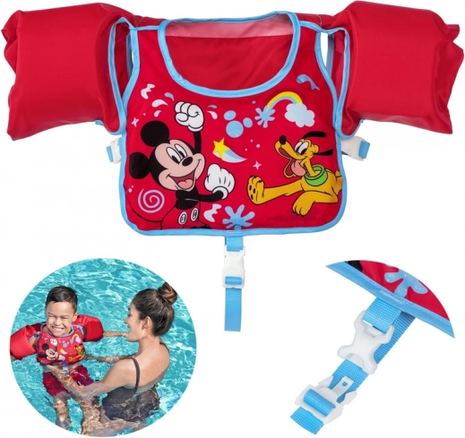 Bestway Mickey Mouse és Plútó gyermek úszómellény karúszókkal, 3–6 éveseknek